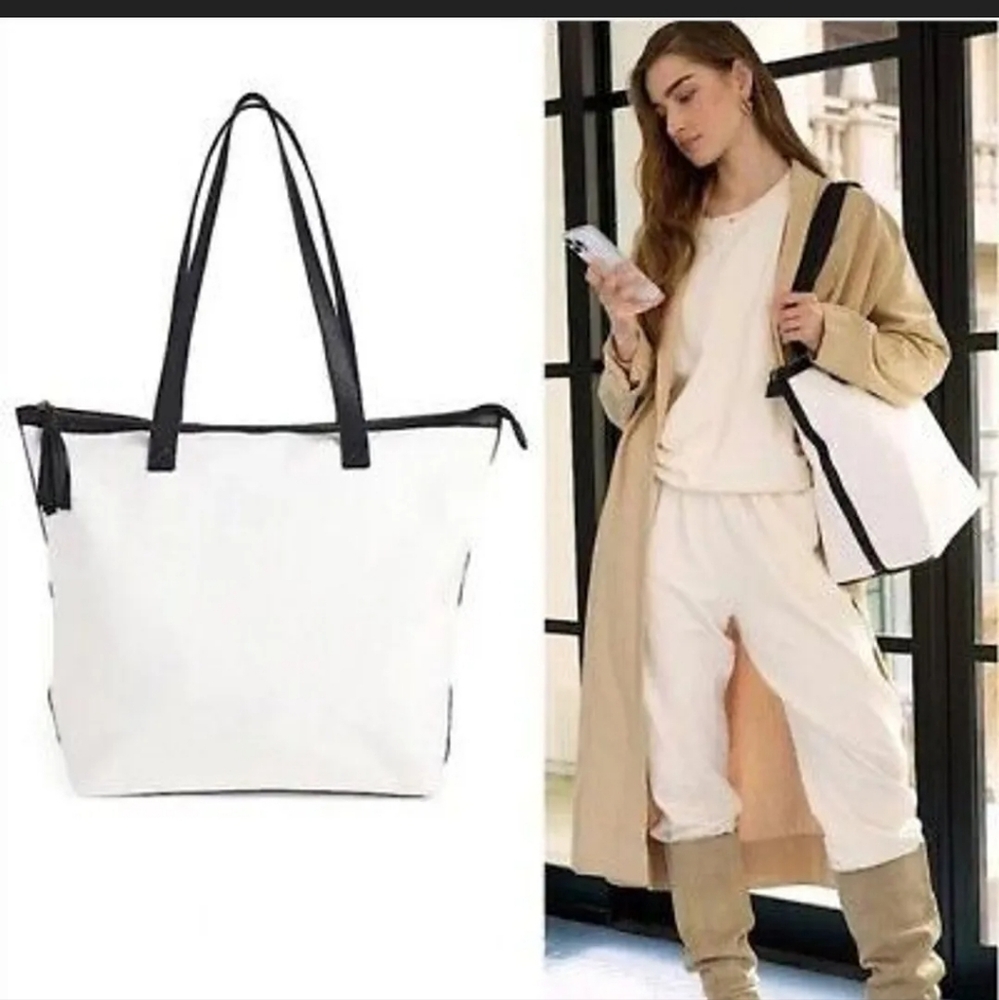 Walter Baker Carly Canvas NEW Tote Day Tripper‎ Natural Cruise Packable Travel